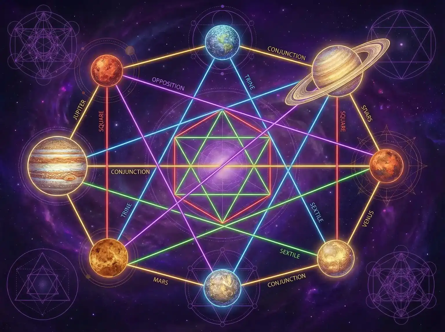 行星相位解读 - 泷泽萝拉 白妖精 | 占星学进阶